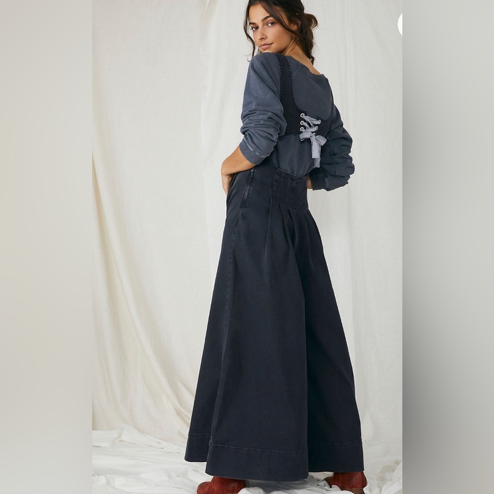 Free People Denim jumpsuit.